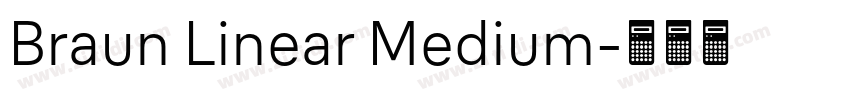 Braun Linear Medium字体转换 Braun Linear Medium字体转换